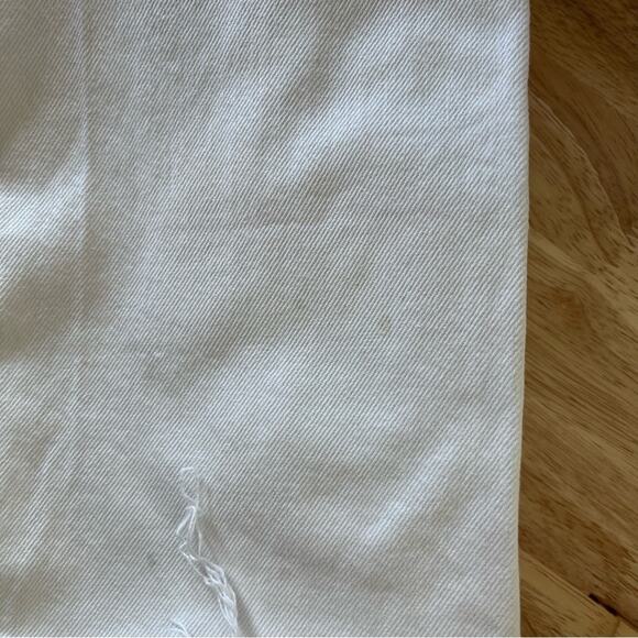 7 For All Mankind Jeans Womens 24 Easy White Straight Ankle floral Embroidery - Picture 12 of 16